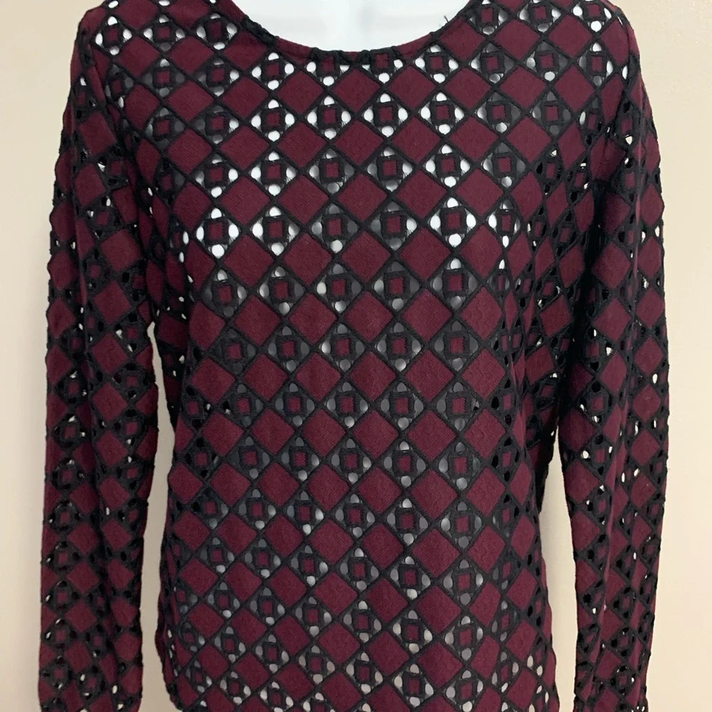Banana Republic Lace Cutout Blouse